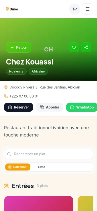 Recevez chaque commande dans un parcours maîtrisé.